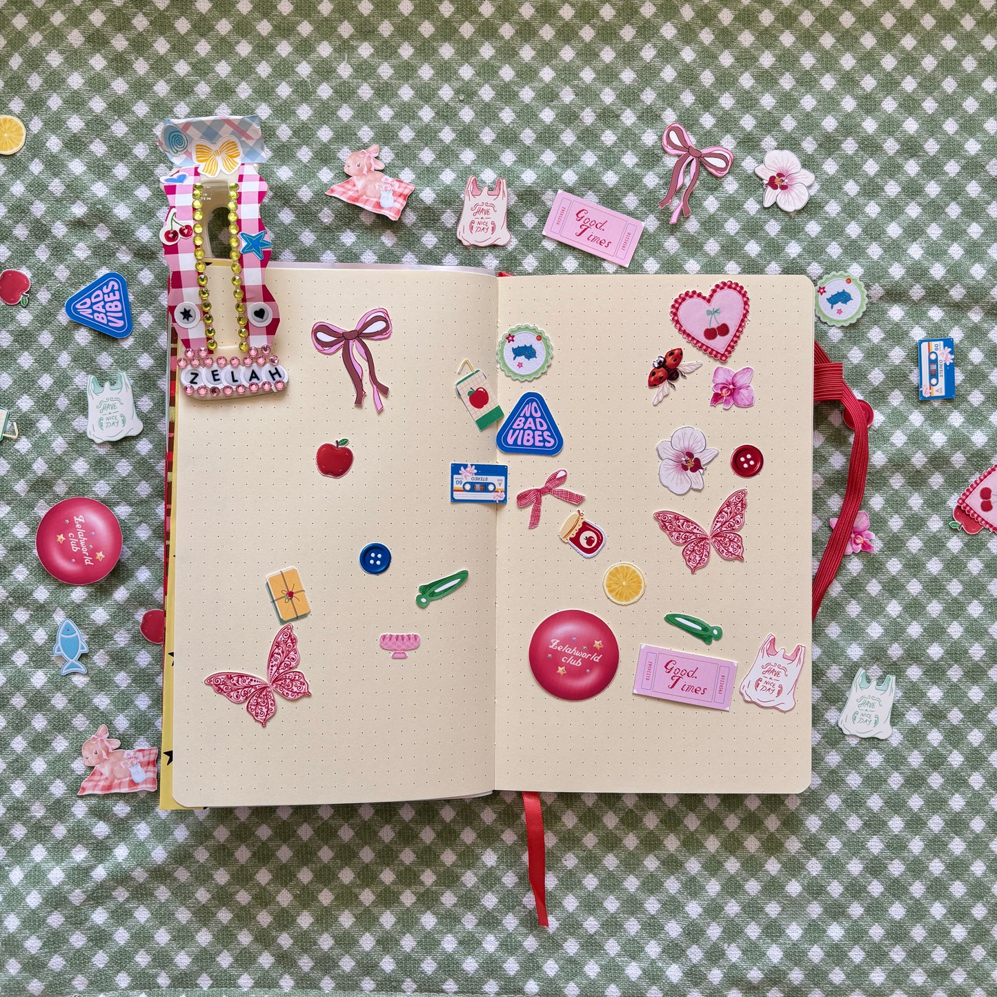 Whimsical Scrap Journal Sticker Sheet 20+ Stickers
