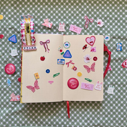 Whimsical Scrap Journal Sticker Sheet 20+ Stickers
