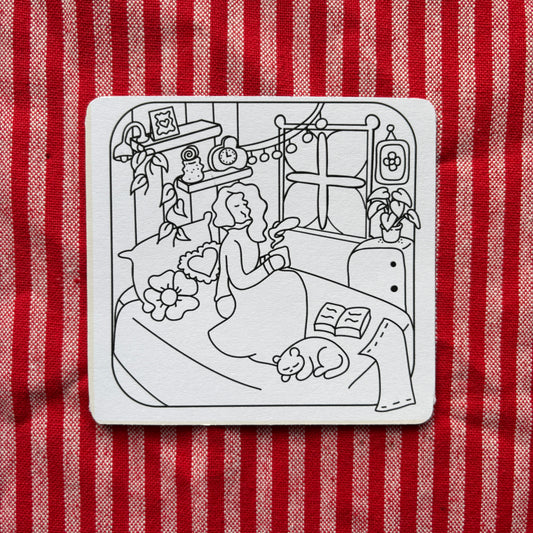 Mini coloring card - Skylar