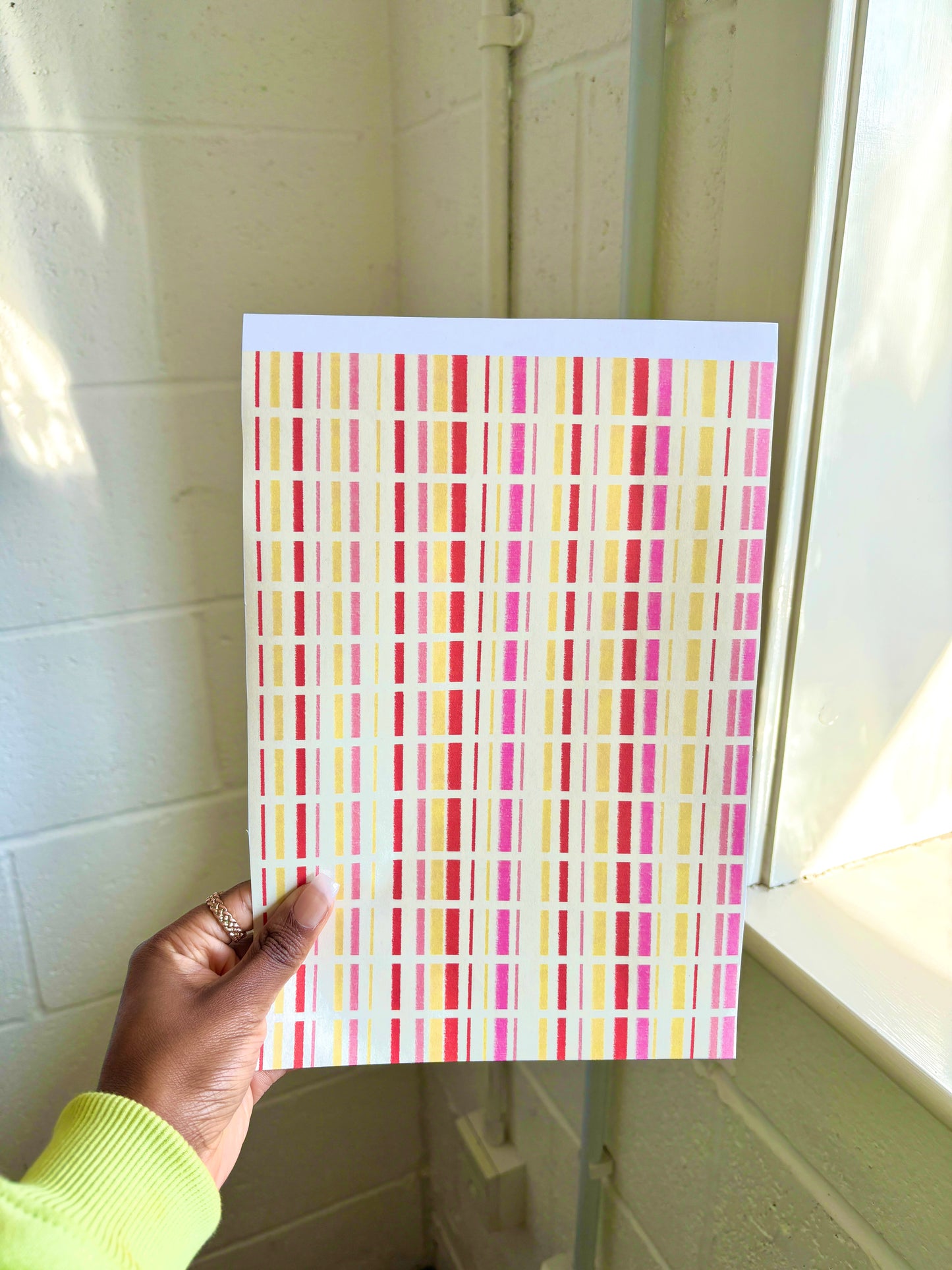 A4 Peel & Stick Journal Background Scrap Paper, Cherry Blossom - Spring Edition