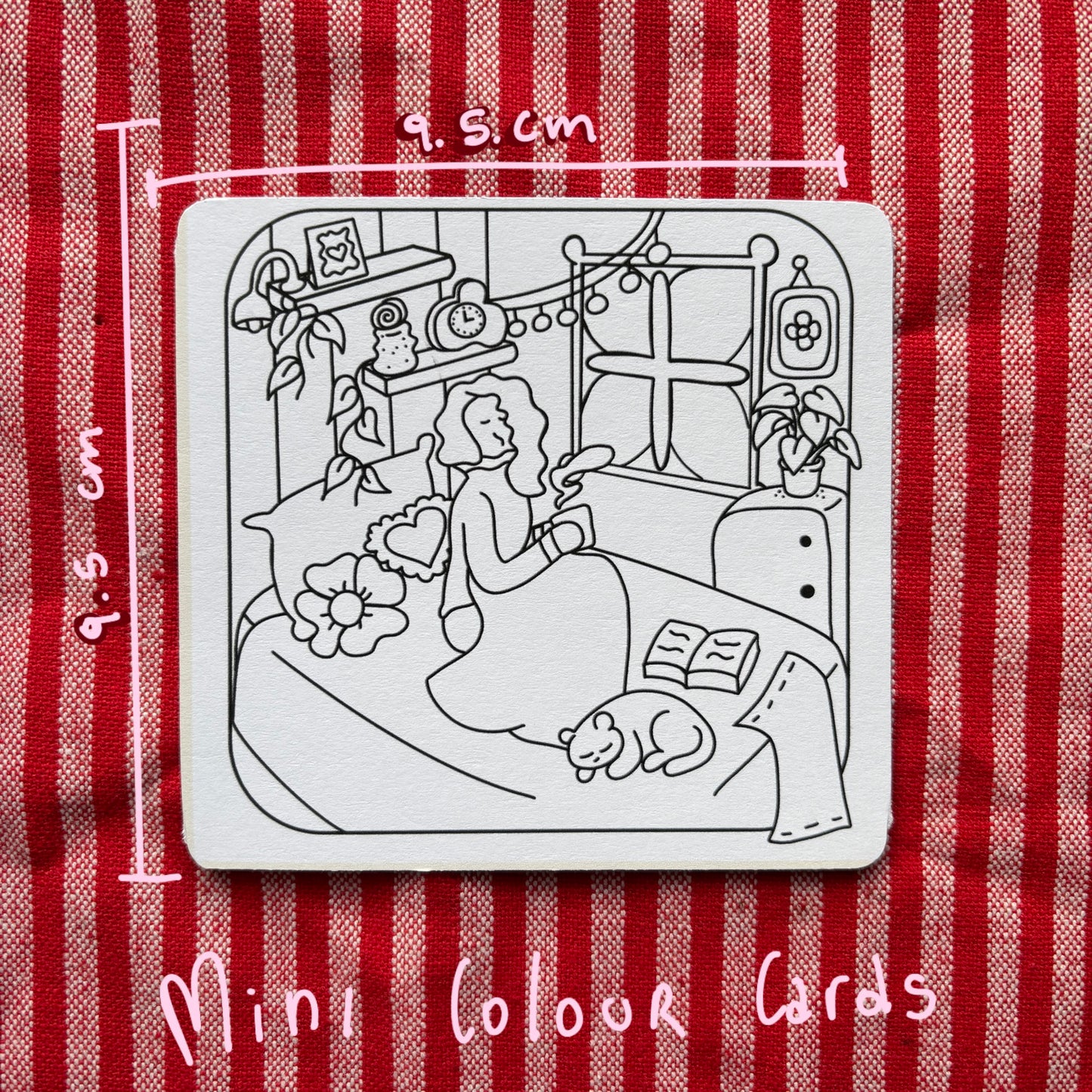 Mini coloring card - Skylar