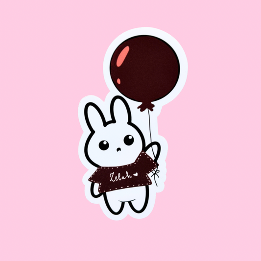 Zelah Bunny, Balloon- Sticker