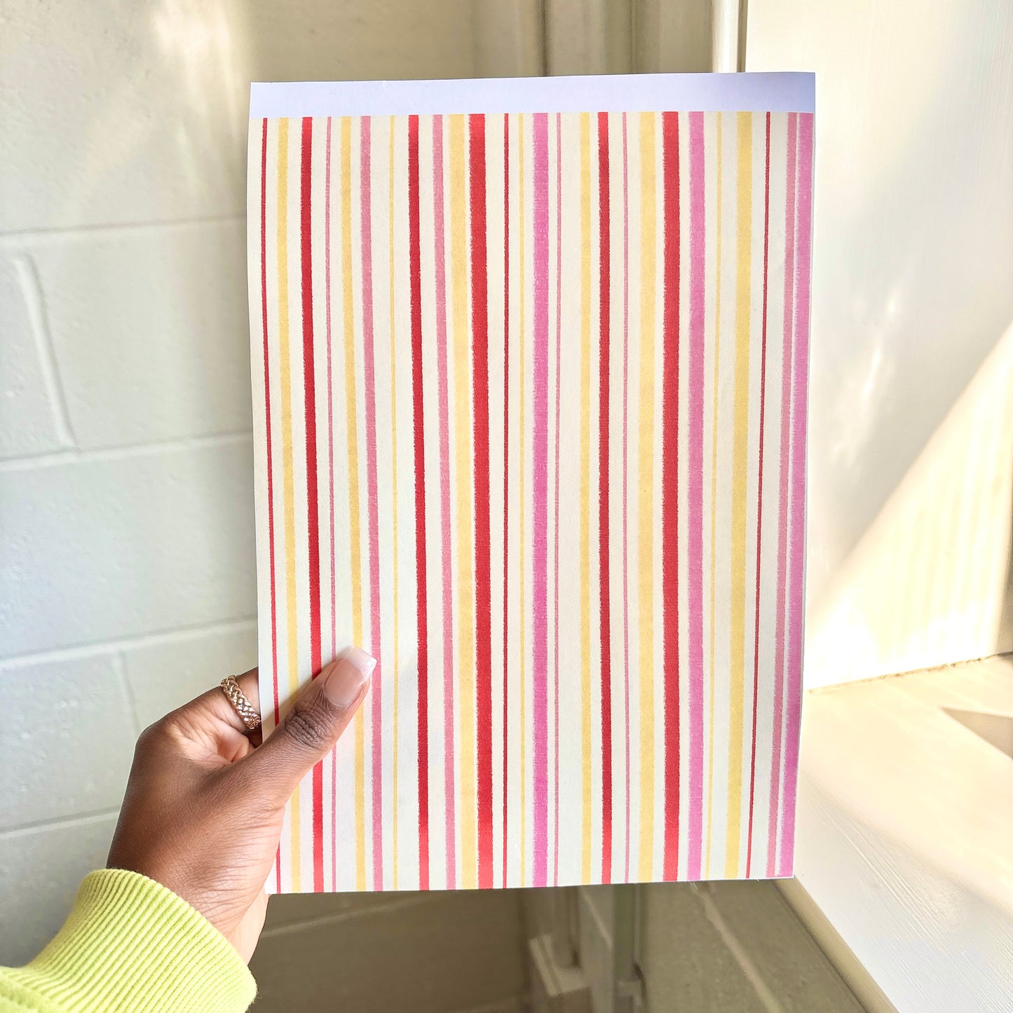 A4 Peel & Stick Journal Background Scrap Paper, Cherry Blossom - Spring Edition