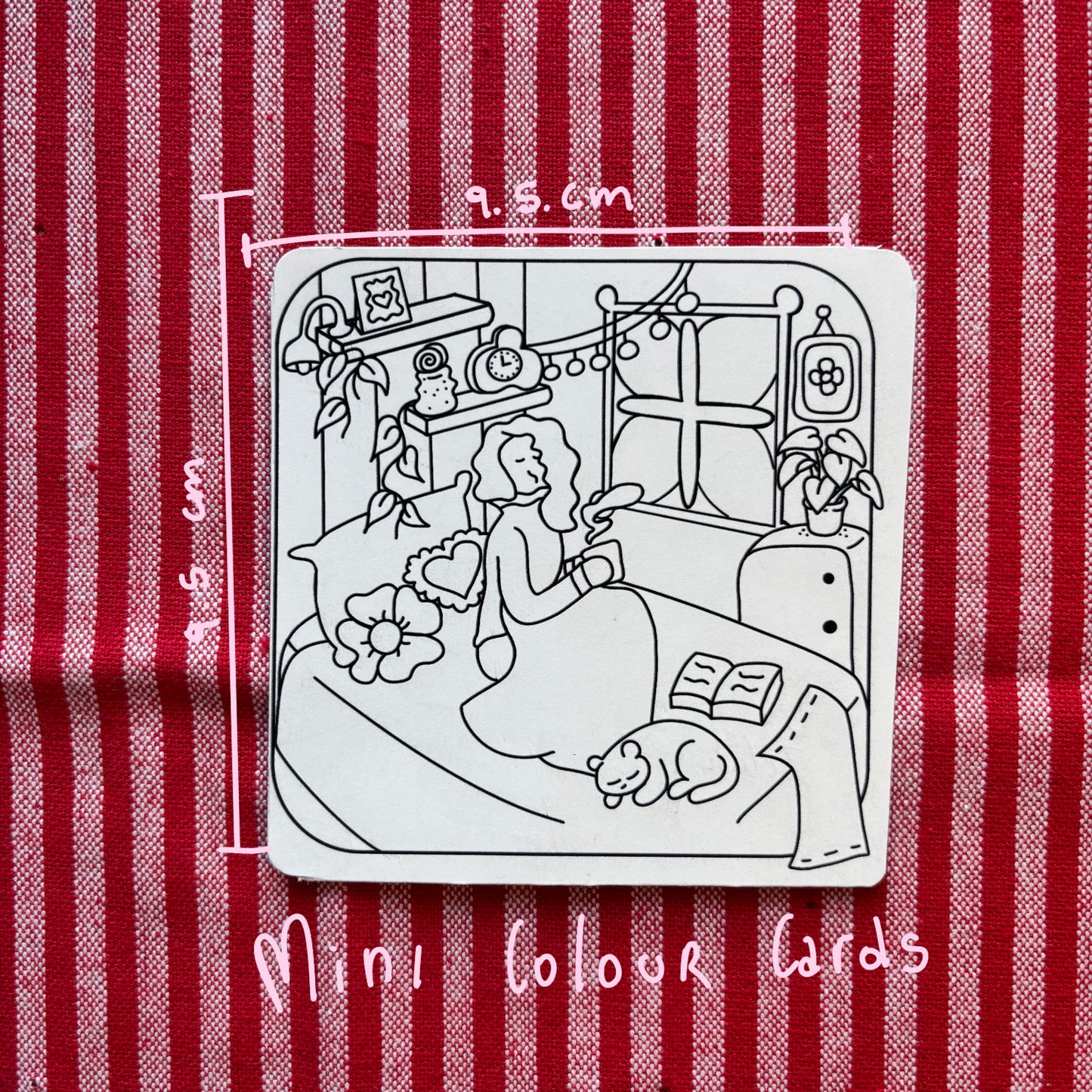 Mini coloring card - Skylar