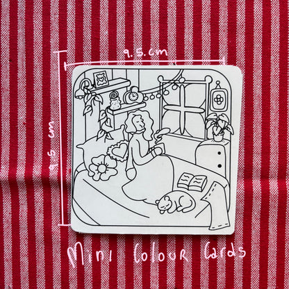 Mini coloring card - Skylar