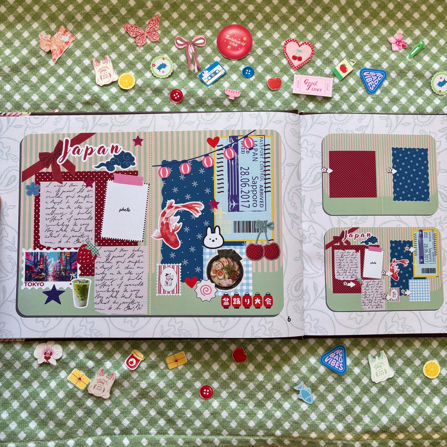 Scrap & Journal Inspo Guide book - Prompts, Layouts, Games & Free Sticker Sheet