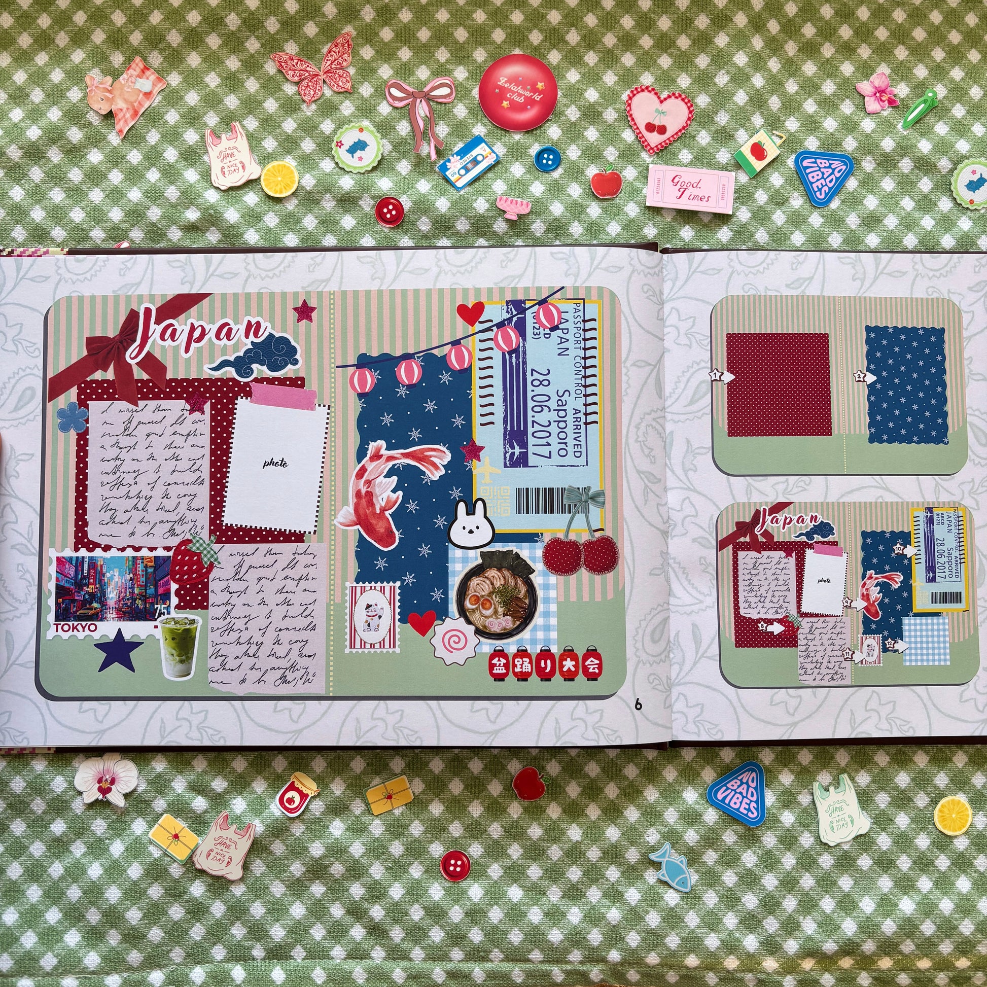 Scrap & Journal Inspo Guide book - Prompts, Layouts, Games & Free Sticker Sheet
