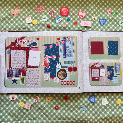Scrap & Journal Inspo Guide book - Prompts, Layouts, Games & Free Sticker Sheet