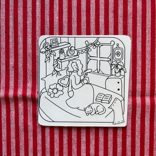 Mini coloring card - Skylar