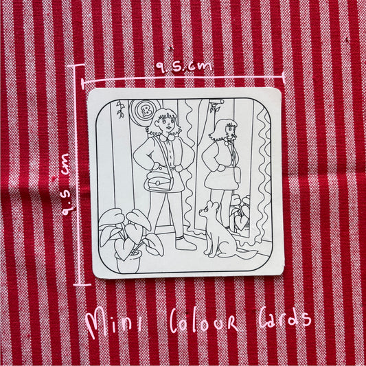 Mini colouring card - Sissy