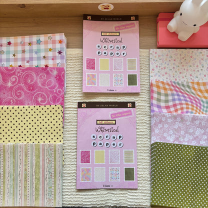 Whimsical Self Adhesive Scrap Paper, 16 sheets - Curated Designs by Zelahworld