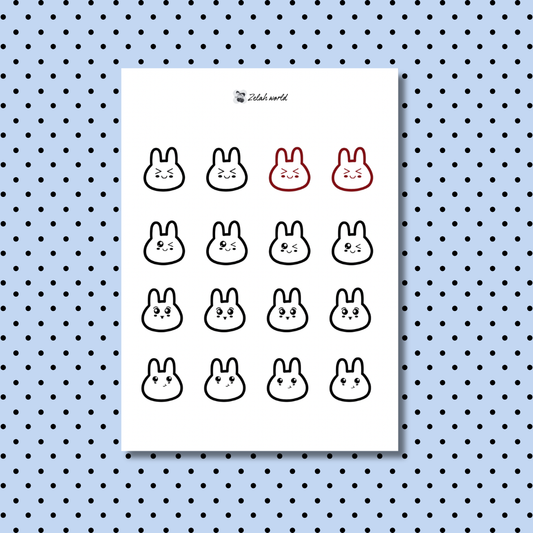 Zelah Bunny Sticker Sheet