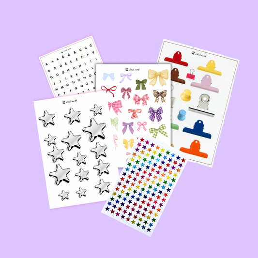 Essentials Sticker sheet pack, 5 sheets